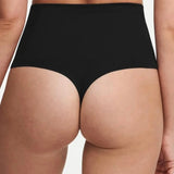 Smooth Comfort High Waist Shaping Thong - Black