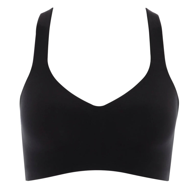 Padded Sports Bra (High Impact, Wire Free) - Black