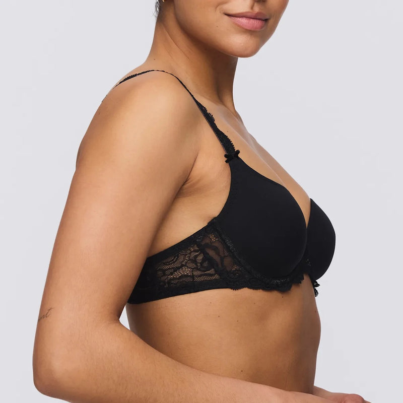 Cyrile Padded Heartshape Bra - Black
