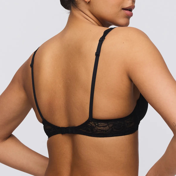Cyrile Padded Heartshape Bra - Black