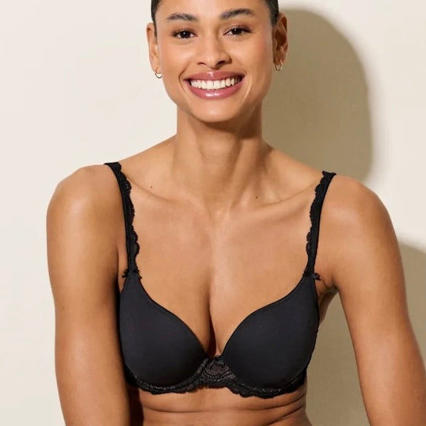 Cyrile Padded Heartshape Bra - Black