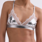 Love Lace Bralette - Silver