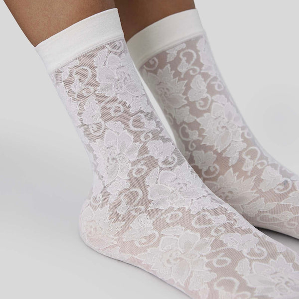 Lily Lace Socks - Ivory