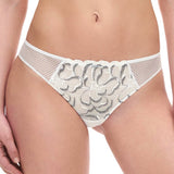 Fleurs Tanga - Milk/Black