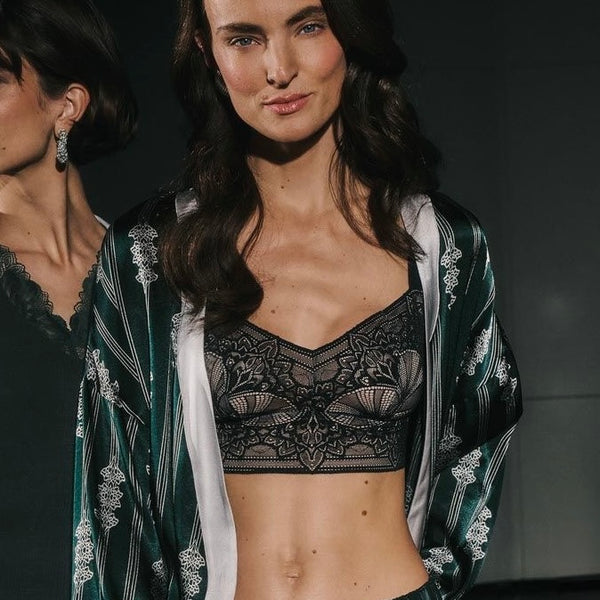 Holly Longline Bralette - Black