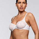 Lisa UW Balcony Bra - White