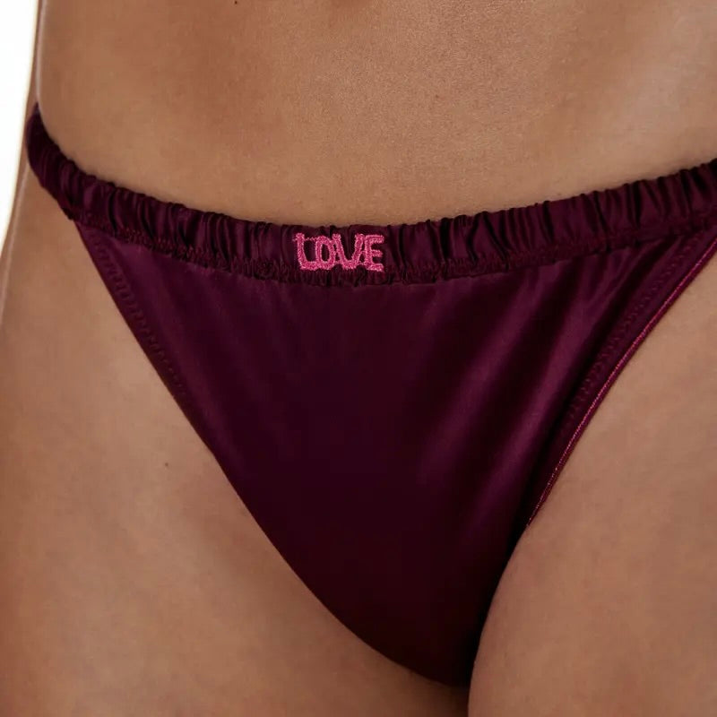 Charlotte Brief - Burgundy