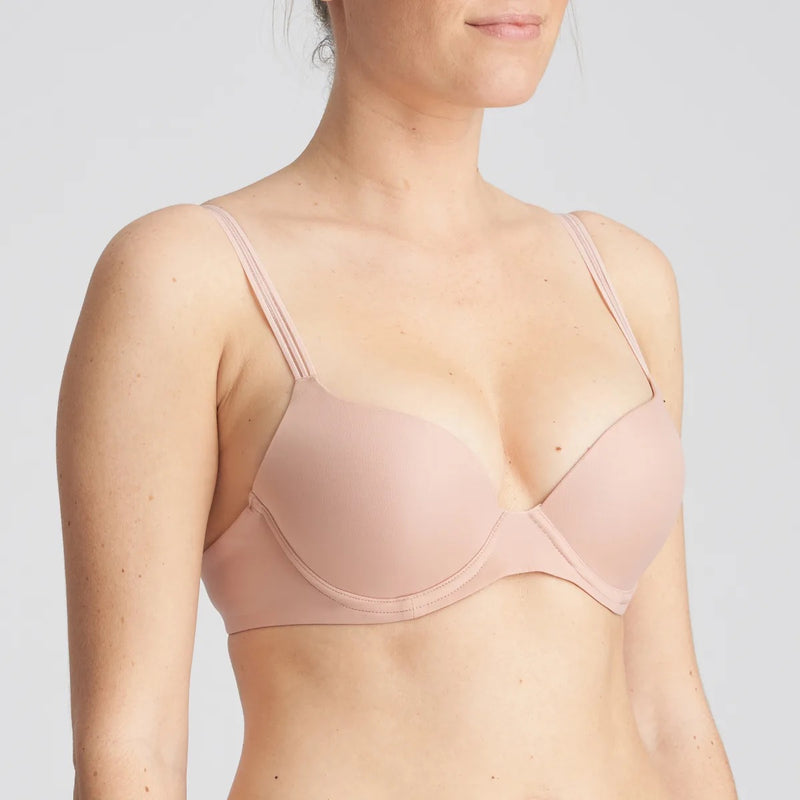 Louie Padded Push Up Bra - Powder Rose