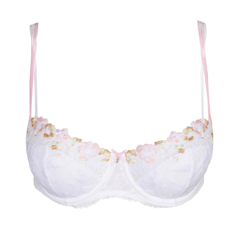 Lizelot Half Padded Balcony Bra - White