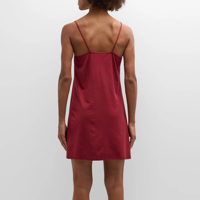 Sexy Cotton Slip - Deep Red