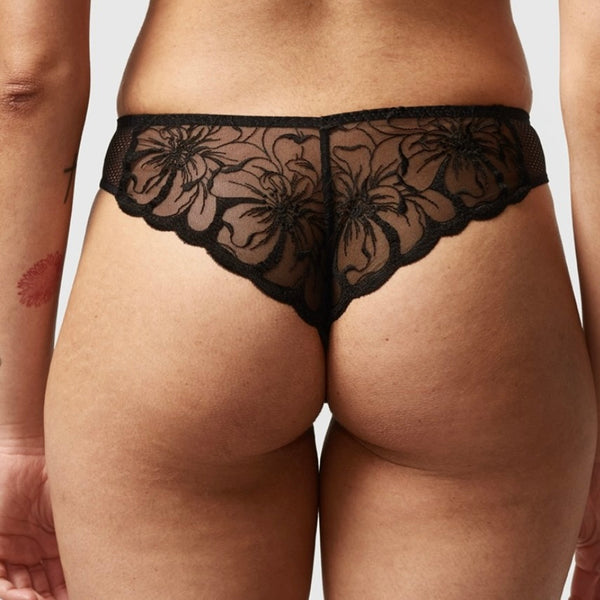 Fleurs Tanga - Black