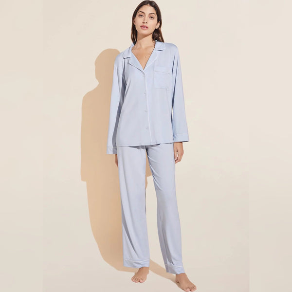 Gisele Long PJ Set - Ice Blue