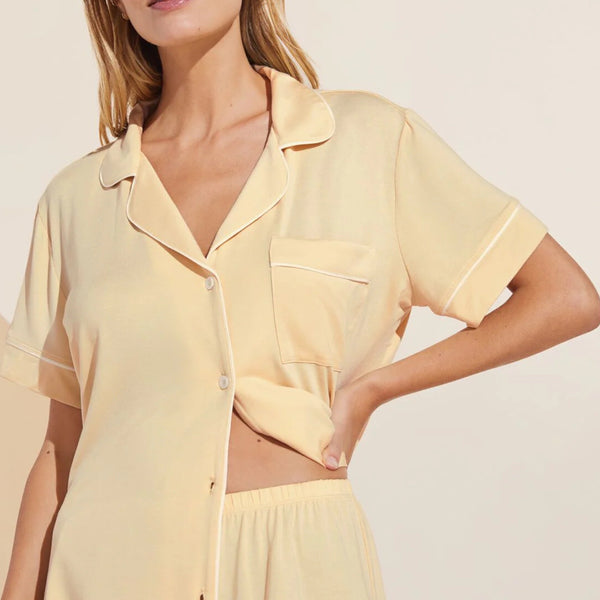 Gisele Relaxed Short PJ Set - Sunrise/Ivory