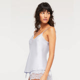 Silk and Lace Camisole - Dusty Blue