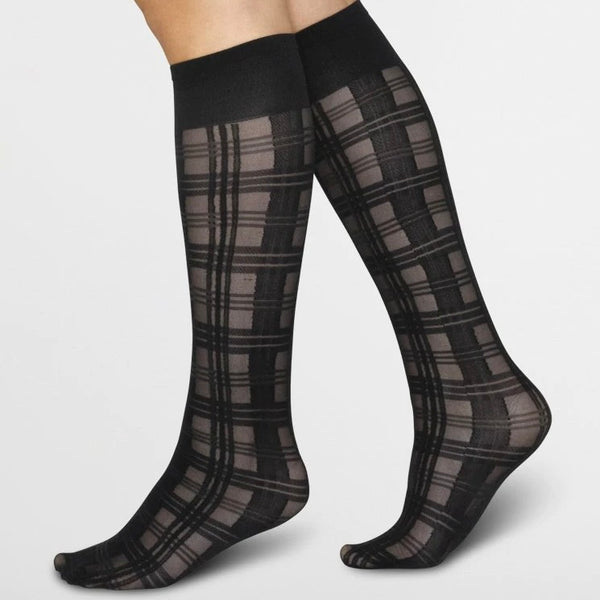 Greta Tartan Knee High Socks