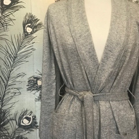 Cashmere Robe - Grey Marle