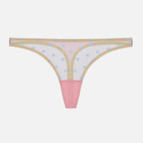 Jaime Embroidered Tulle Thong