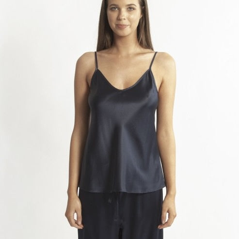 Silk Camisole - Navy