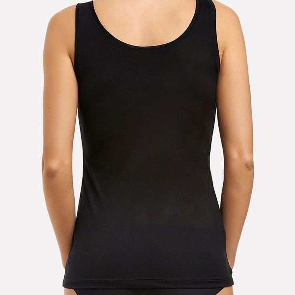 Silk Jersey Tank - Black