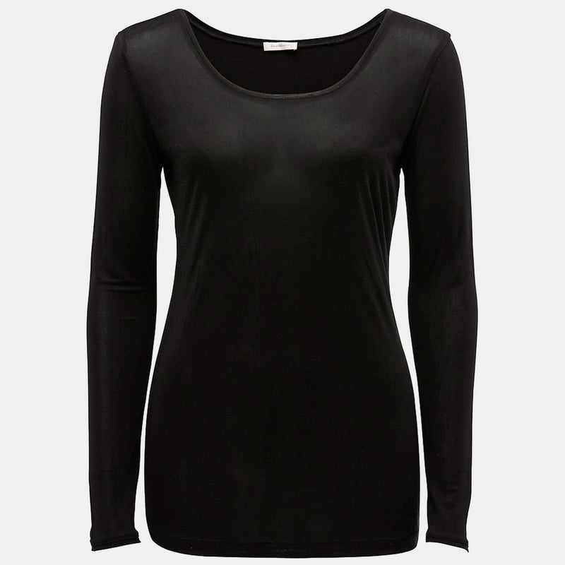 Silk Jersey Long Sleeve Top - Various Colours