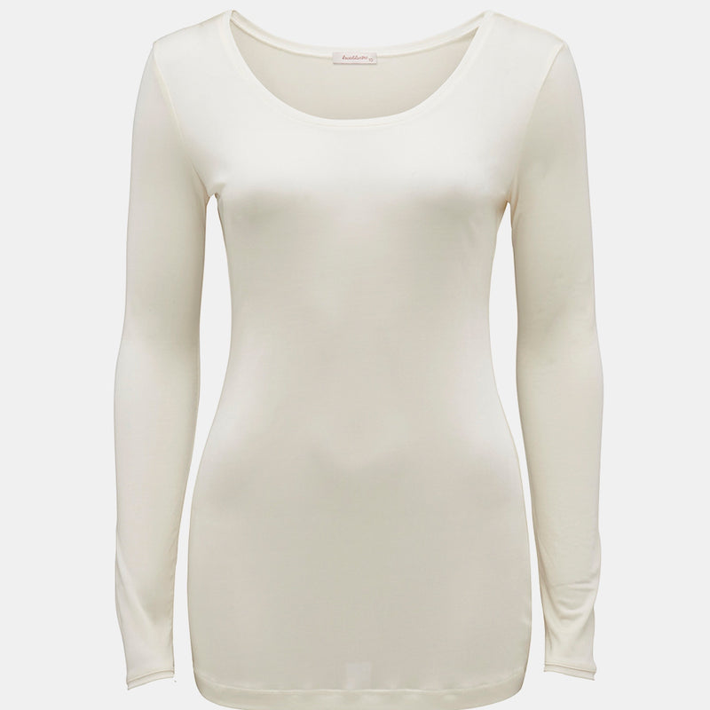 Silk Jersey Long Sleeve Top - Various Colours