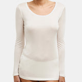 Silk Jersey Long Sleeve Top - Various Colours