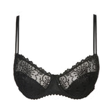 Jane Half Padded Lace Balcony  Bra - Black