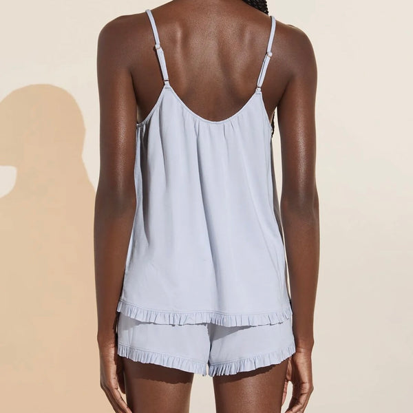 Gisele Ruffle Camisole and Short Set - Ice Blue