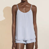 Gisele Ruffle Camisole and Short Set - Ice Blue