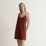 Sexy Cotton Slip - Deep Red