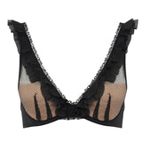 Abysse Padded Plunge Bra - Black