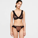 Abysse Padded Plunge Bra - Black