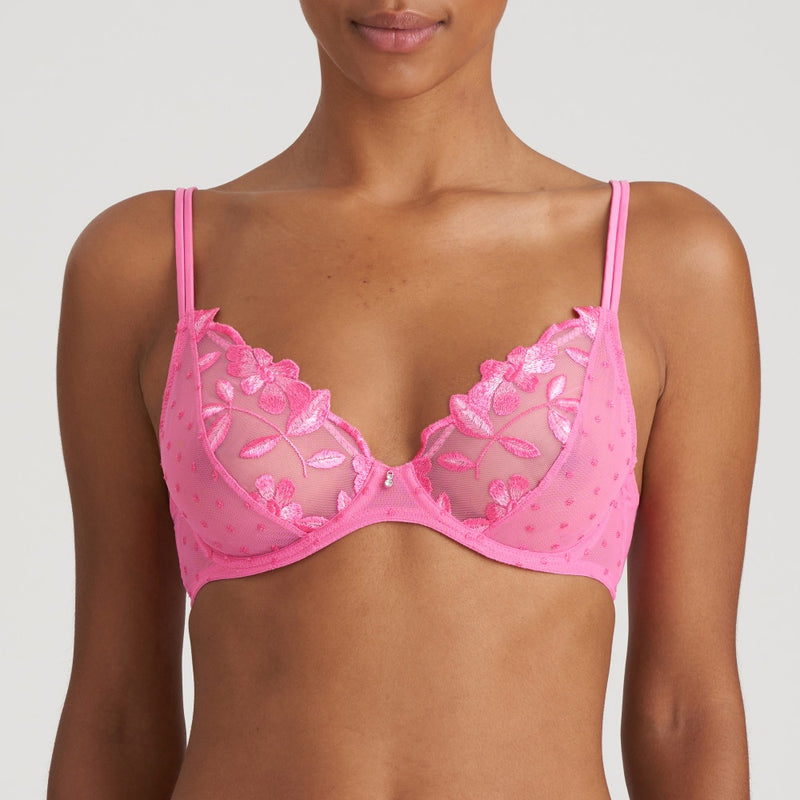 Agnes UW Plunge Bra - Paradise Pink