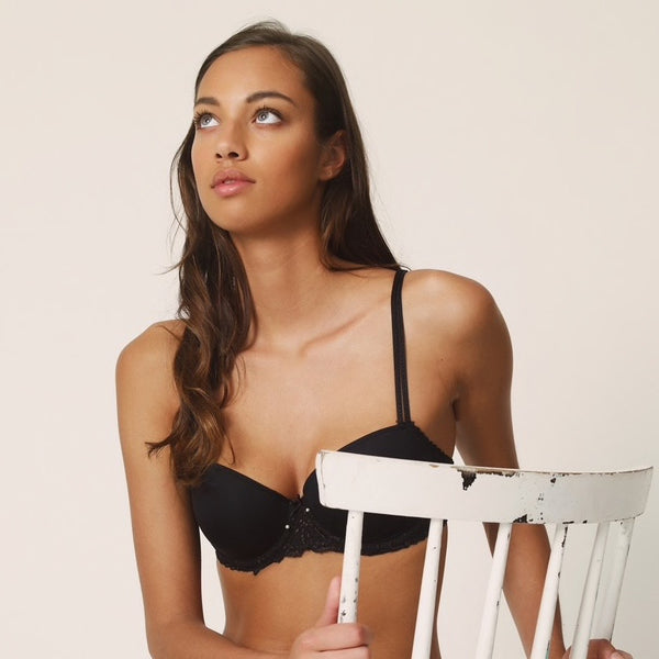 Jane Balcony Bra - Black