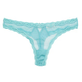 Sheer Tulle Thong - Bright Jade